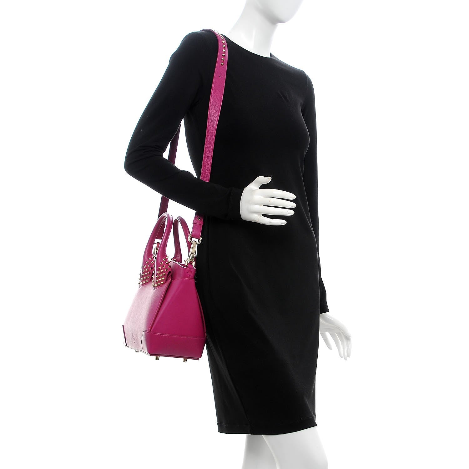 Christian Louboutin Calfskin Small Eloise Tote Fuchsia 2 of 6