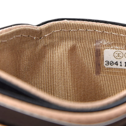 Chanel Caviar Quilted Filigree Card Holder Beige Black 7 of 8