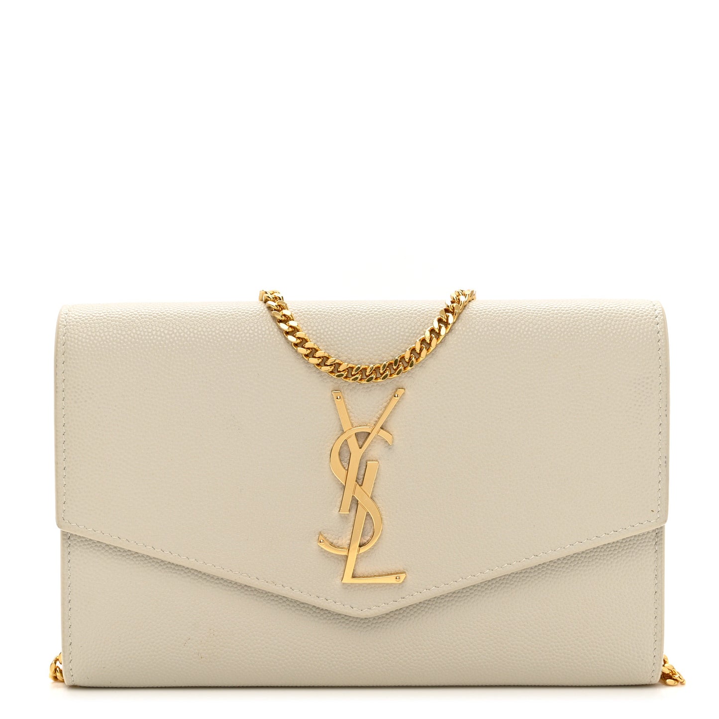Grain De Poudre Monogram Uptown Chain Wallet Crema Soft