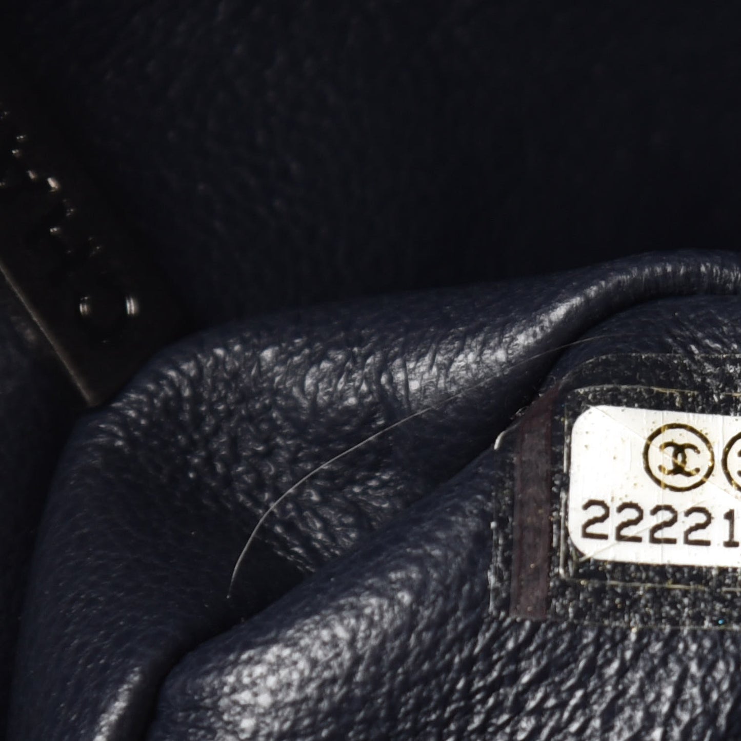 Caviar Lambskin Quilted Coco Break Camera Case Black