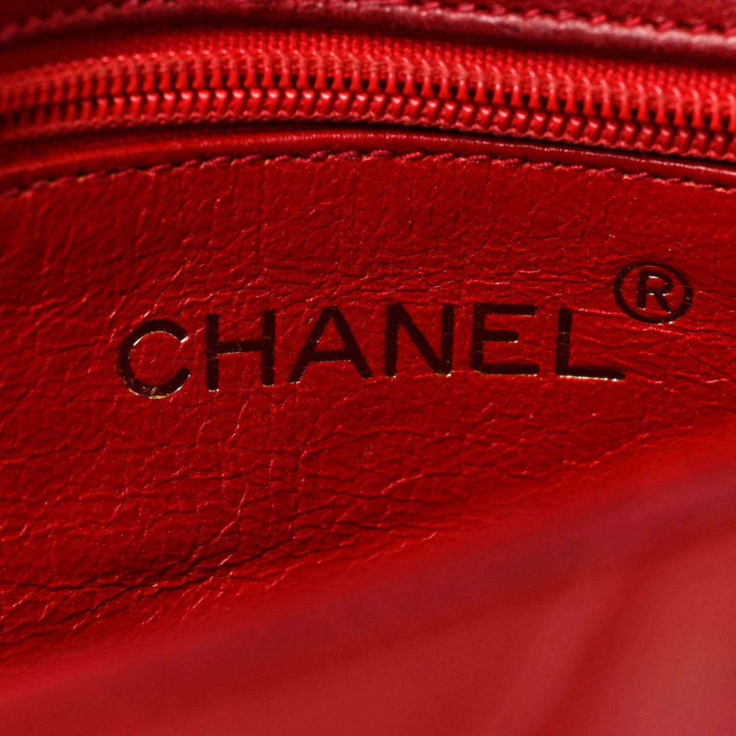 Lambskin Quilted CC Shoulder Bag Red