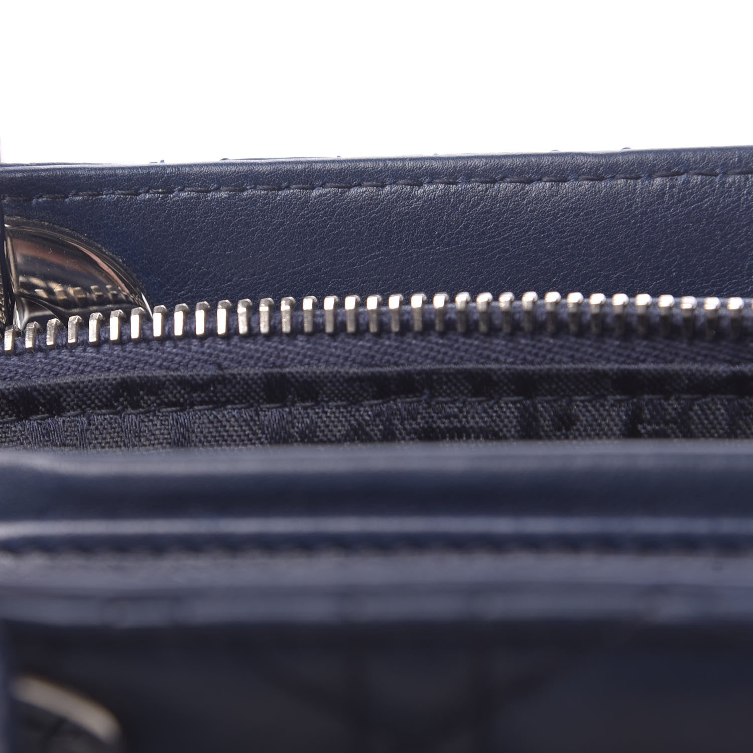 Christian Dior Lambskin Cannage Large Lady Dior Navy Blue 11 of 11