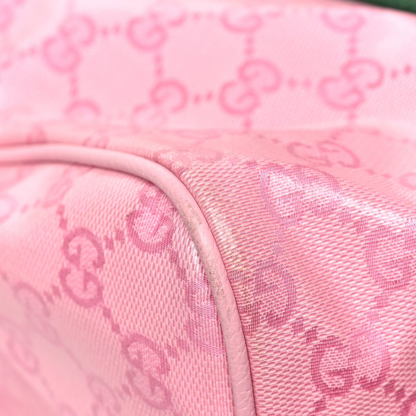 Crystal Monogram Web Medium Duffle Bag Pink