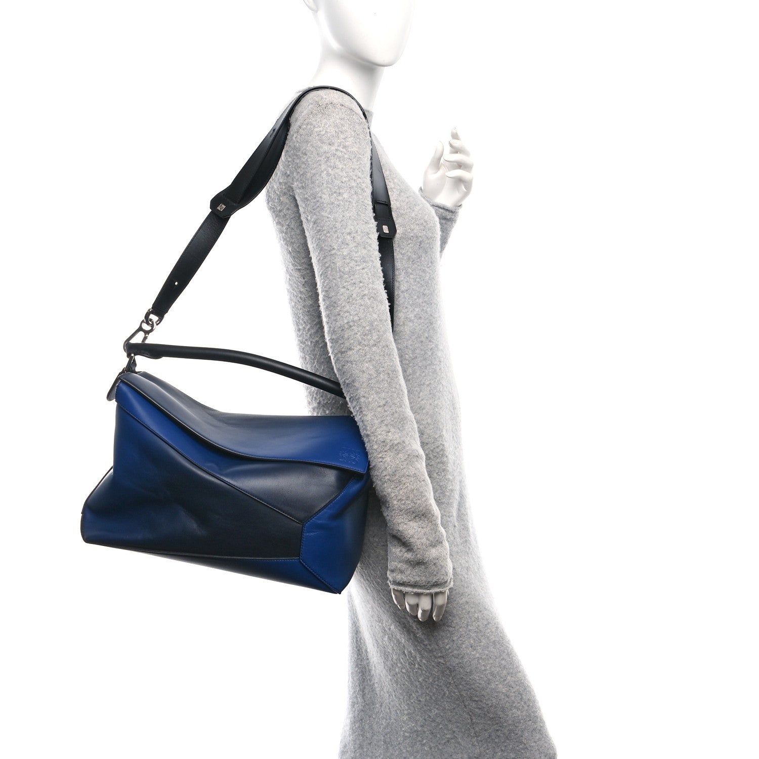 Loewe Calfskin Large Puzzle Edge Bag Dark Marino 2 of 9