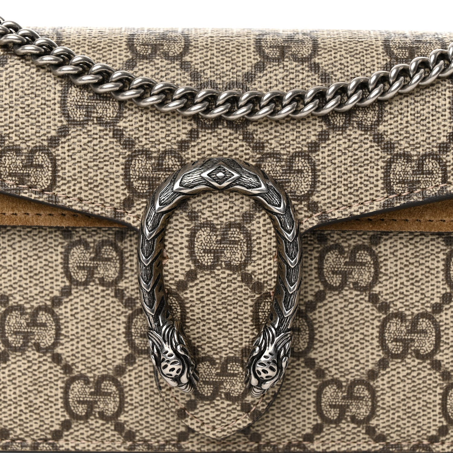 Gucci GG Supreme Monogram Super Mini Dionysus Shoulder Bag Taupe 7 of 12