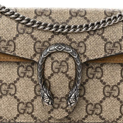 Gucci GG Supreme Monogram Super Mini Dionysus Shoulder Bag Taupe 7 of 12