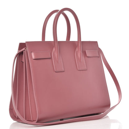Saint Laurent Calfskin Small Sac De Jour Dark Rose 4 of 12