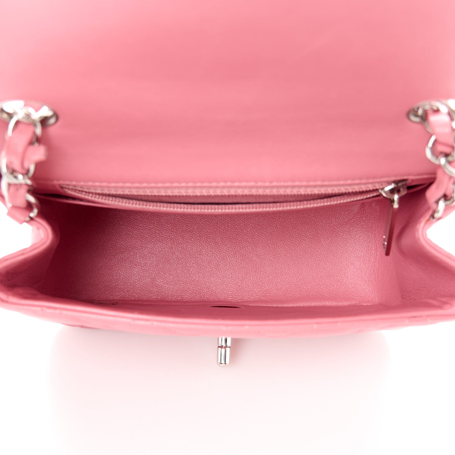 Chanel Lambskin Quilted Mini Square Flap Pink 5 of 11