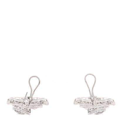 Parker & West by FASHIONPHILE 18K White Gold Diamond 10.19ctw Ornate Baguette Round Cut Drop Earrings 3 of 4