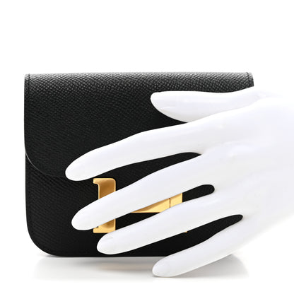 Hermes Epsom Constance Slim Wallet Black 2 of 9