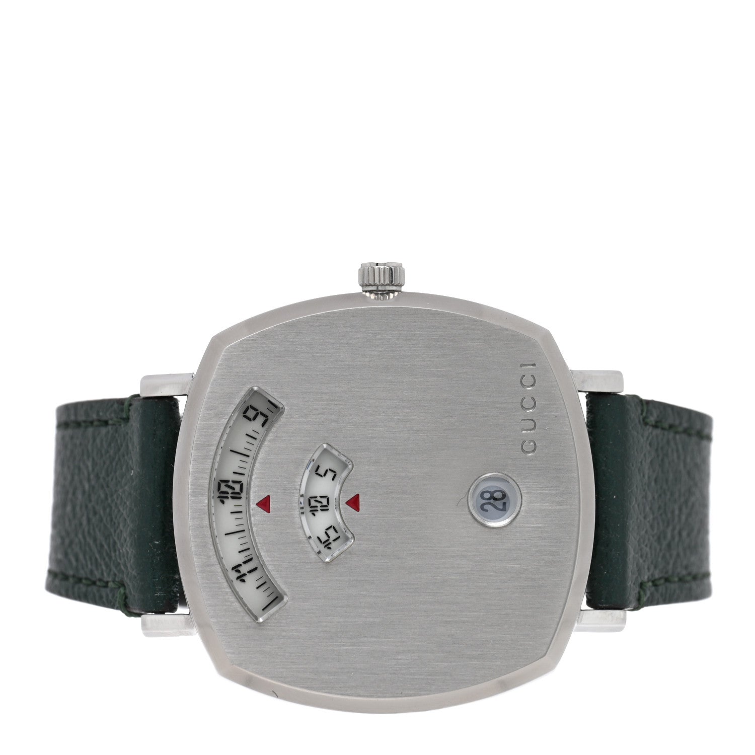 Gucci Stainless Steel Calfskin 35mm Grip Quartz Watch Green 2 of 5