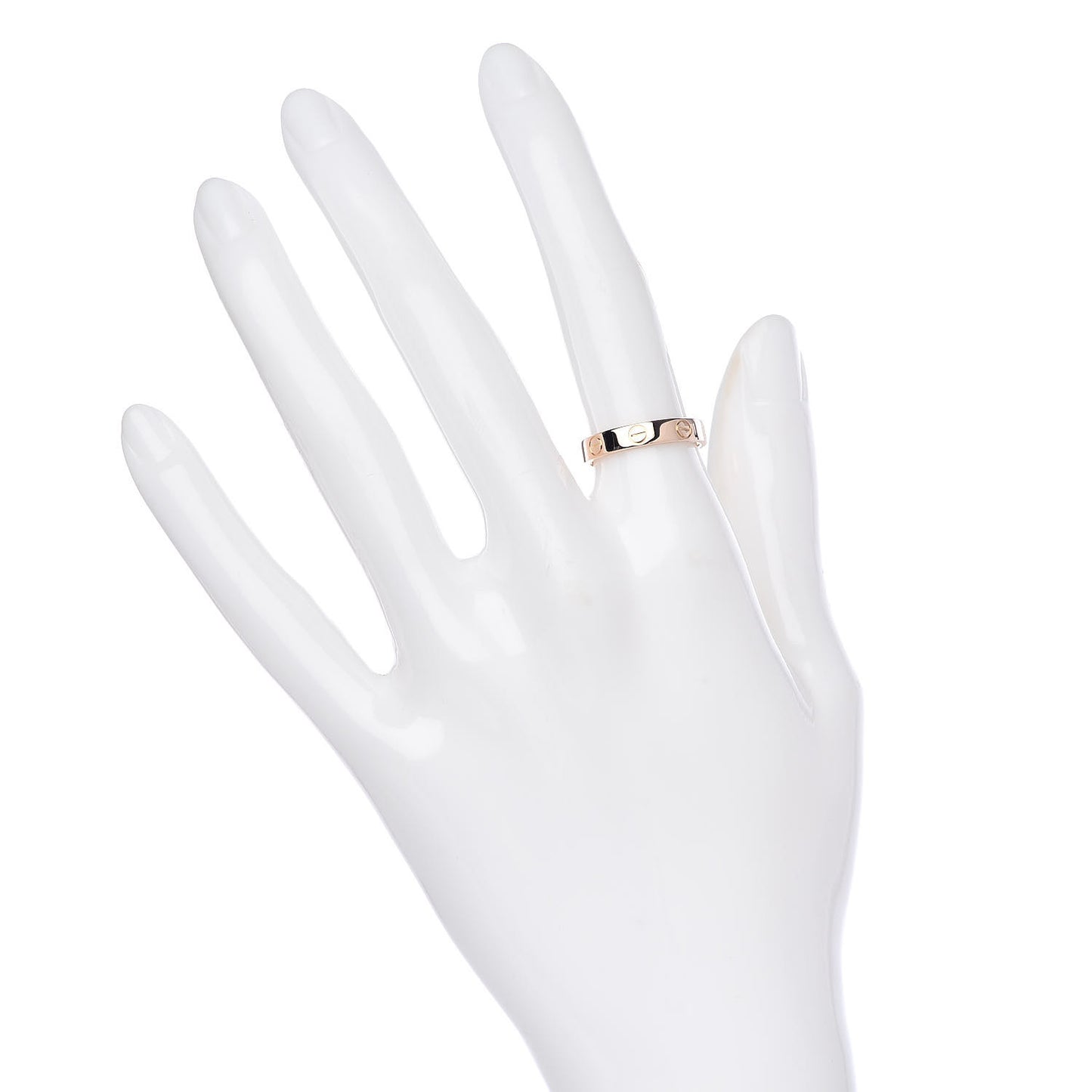 18K Pink Gold 3.5mm LOVE Wedding Band Ring 51 5.75