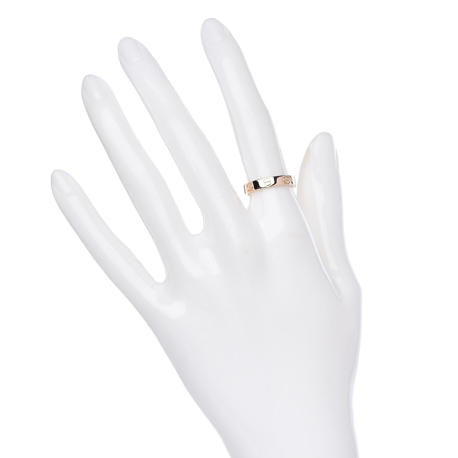 Cartier 18K Pink Gold 3.5mm LOVE Wedding Band Ring 51 5.75 2 of 4