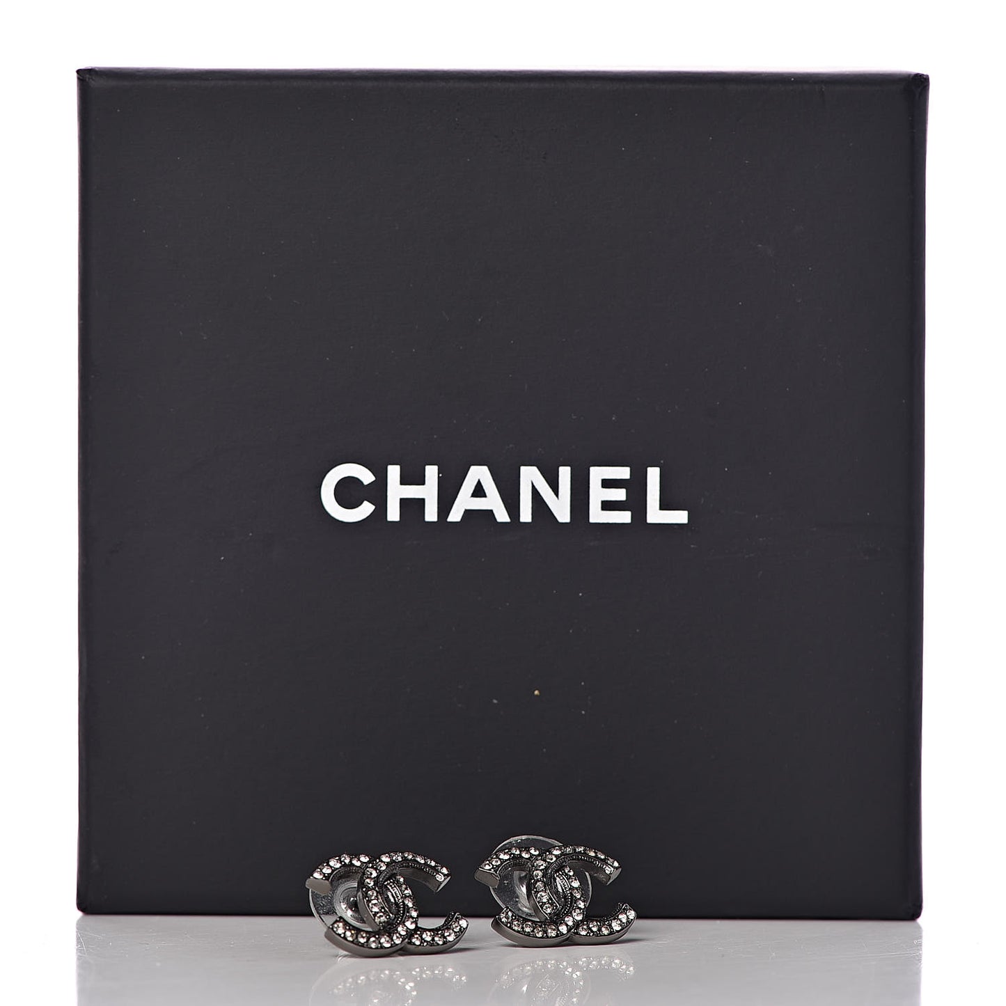 Ruthenium Crystal CC Earrings