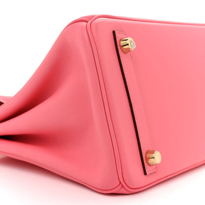 Hermes Swift Birkin 25 Rose Azalee 9 of 12