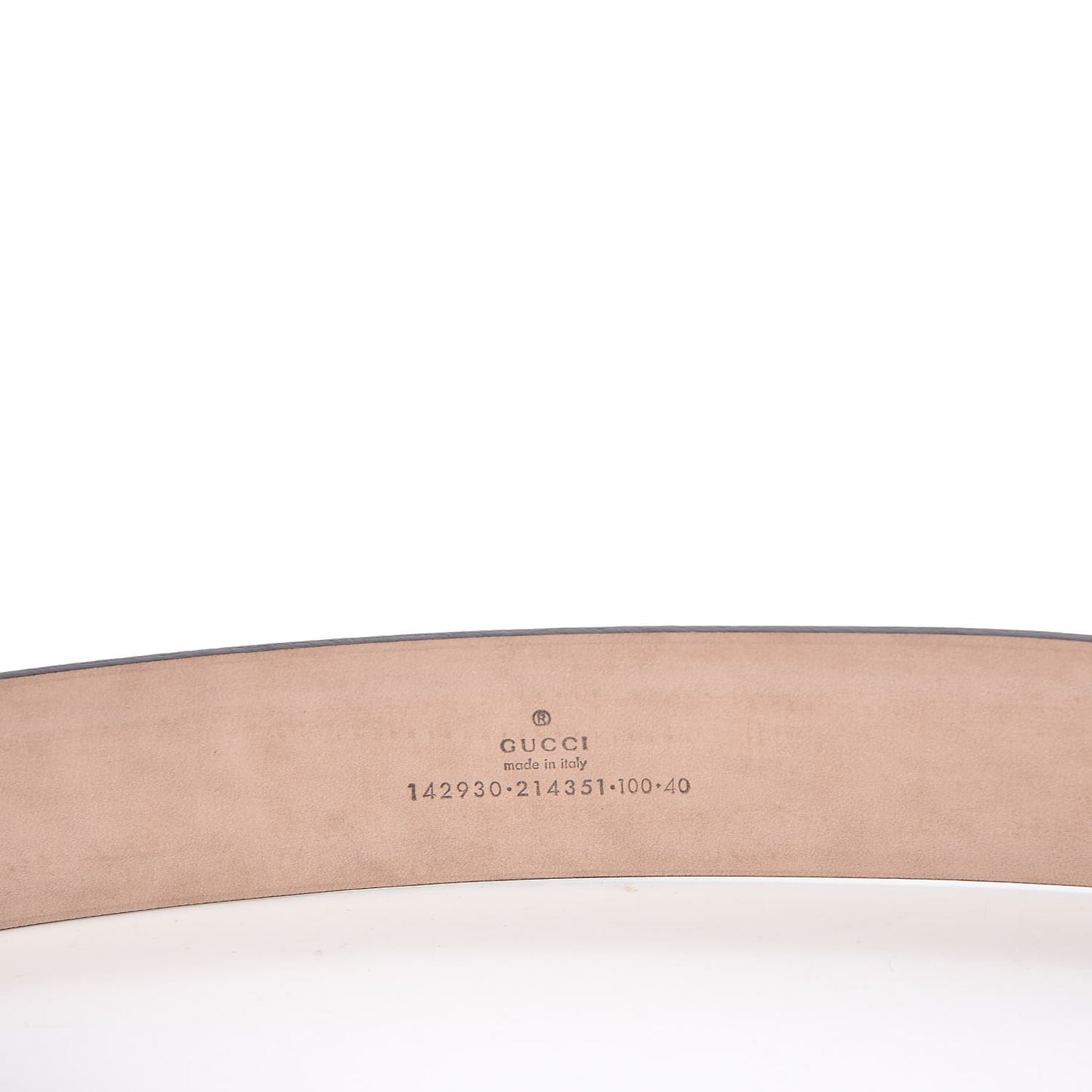 GG Supreme Monogram Niagara Lux Calfskin Interlocking G 40mm Belt 100 40 Beige Ebony Cocoa