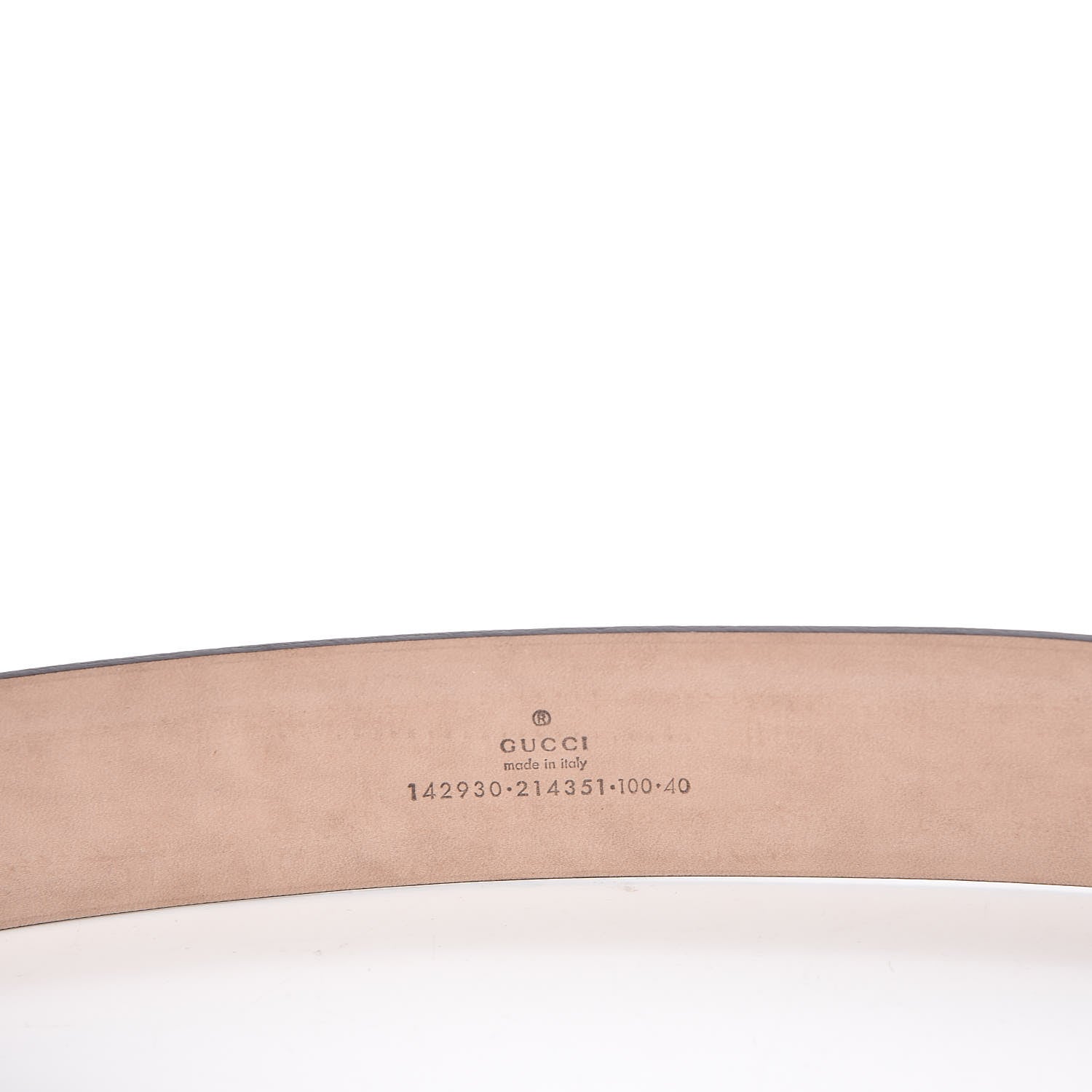 Gucci GG Supreme Monogram Niagara Lux Calfskin Interlocking G 40mm Belt 100 40 Beige Ebony Cocoa 6 of 7