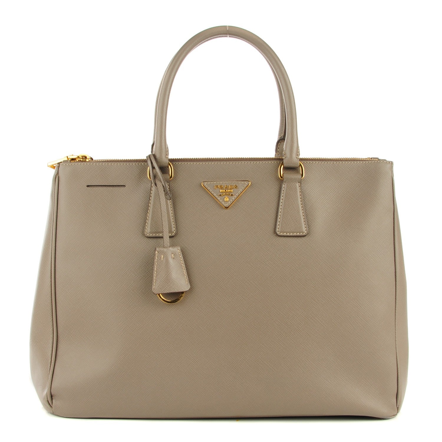 Prada Saffiano Large Galleria Double Zip Tote Argilla 1 of 11