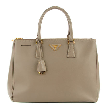 Prada Saffiano Large Galleria Double Zip Tote Argilla 1 of 11