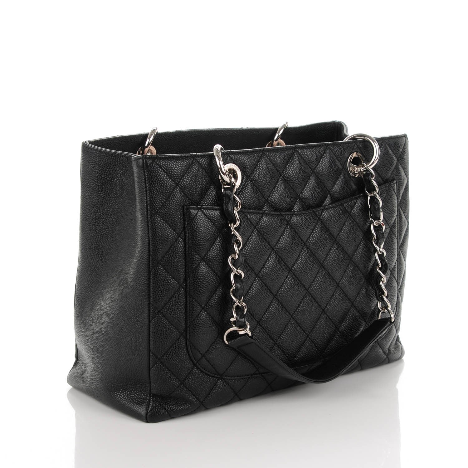 Chanel Caviar Quilted Grand Shopping Tote GST Black 3 of 7