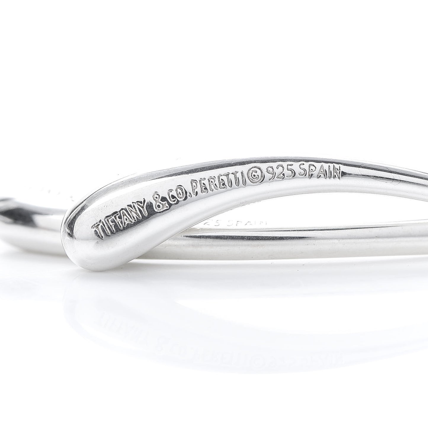 Sterling Silver Elsa Peretti Teardrop Link Earrings