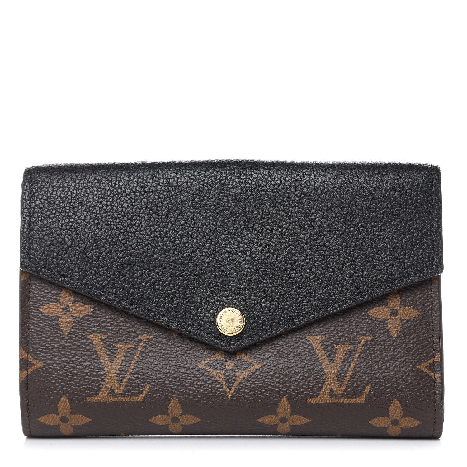Louis Vuitton Monogram Pallas Compact Wallet Black 1 of 7