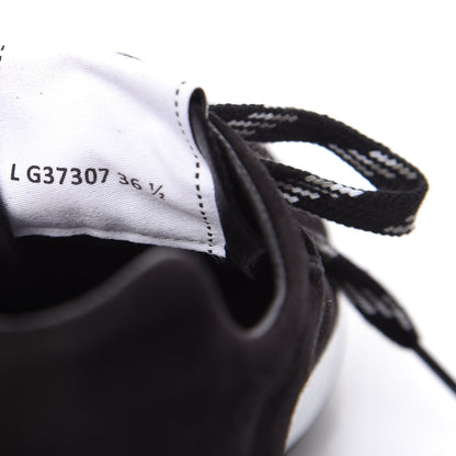 Chanel Suede Goatskin CC Sneakers 36.5 Black 9 of 10