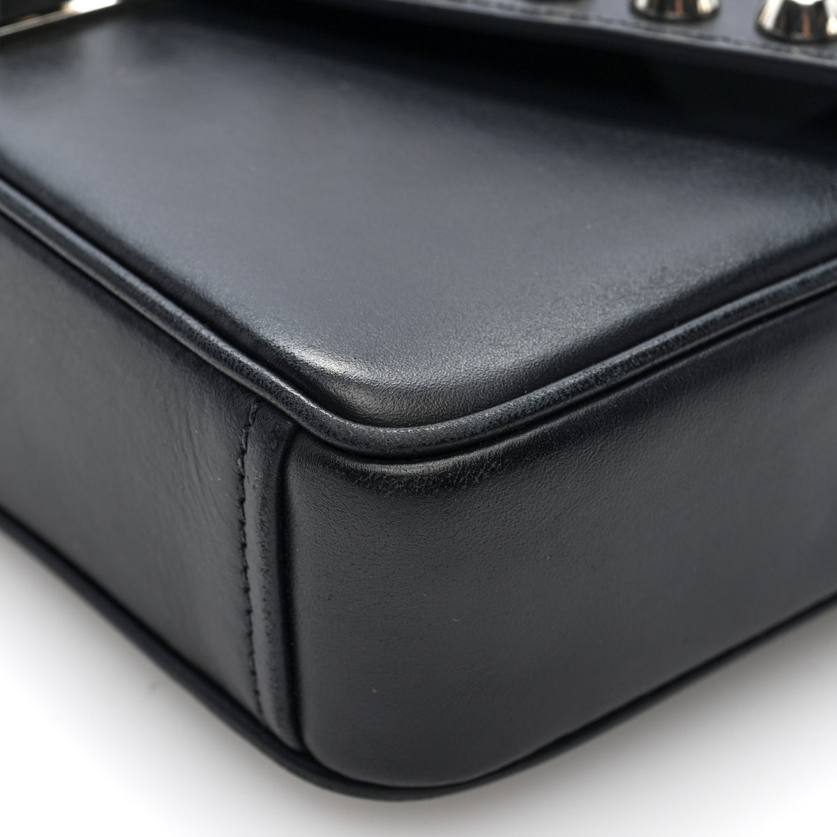 Saffiano Pattina Crossbody Bag Black