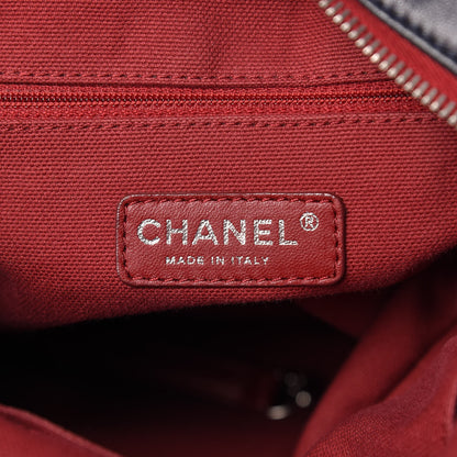 Chanel Lambskin Perforated Baseball Spirit Ligne Bag Navy 6 of 12