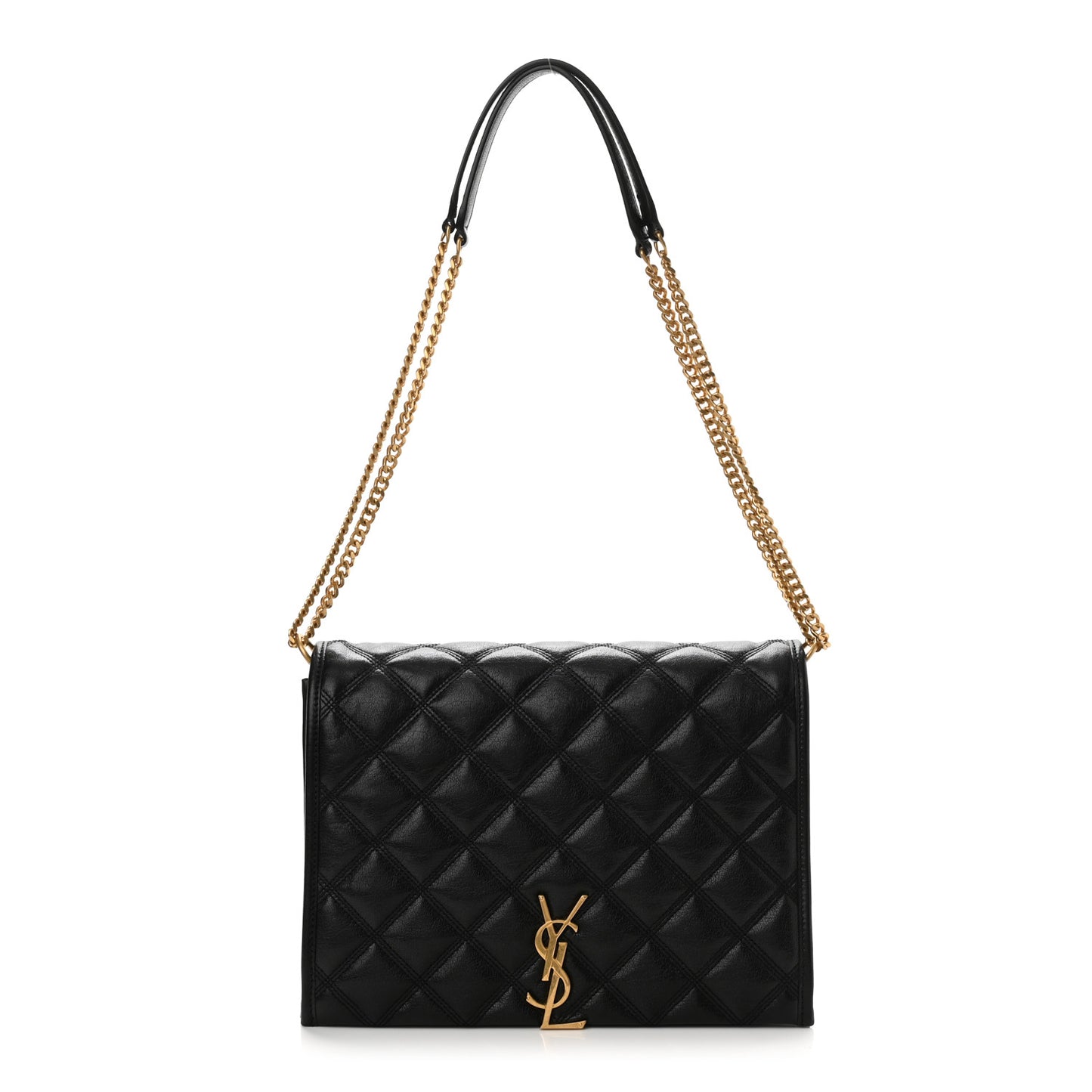 Lambskin Quilted Small Becky Chain Bag Black