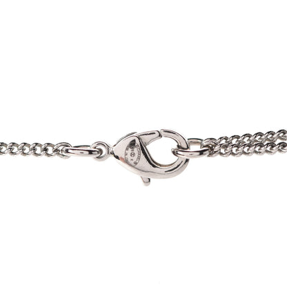 Chanel Lambskin Baguette Crystal CC Necklace Black Silver 5 of 6