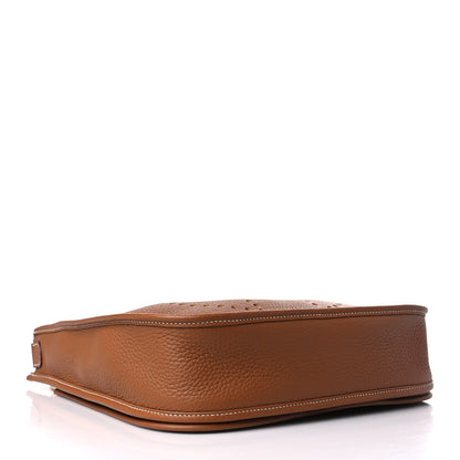Hermes Taurillon Clemence Evelyne III PM Gold 4 of 10