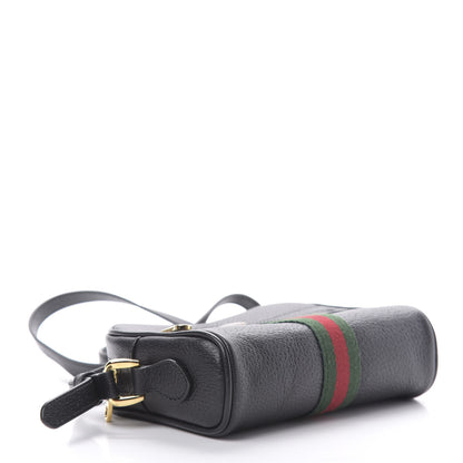 Gucci Calfskin Web Mini Ophidia Shoulder Bag Black 4 of 12