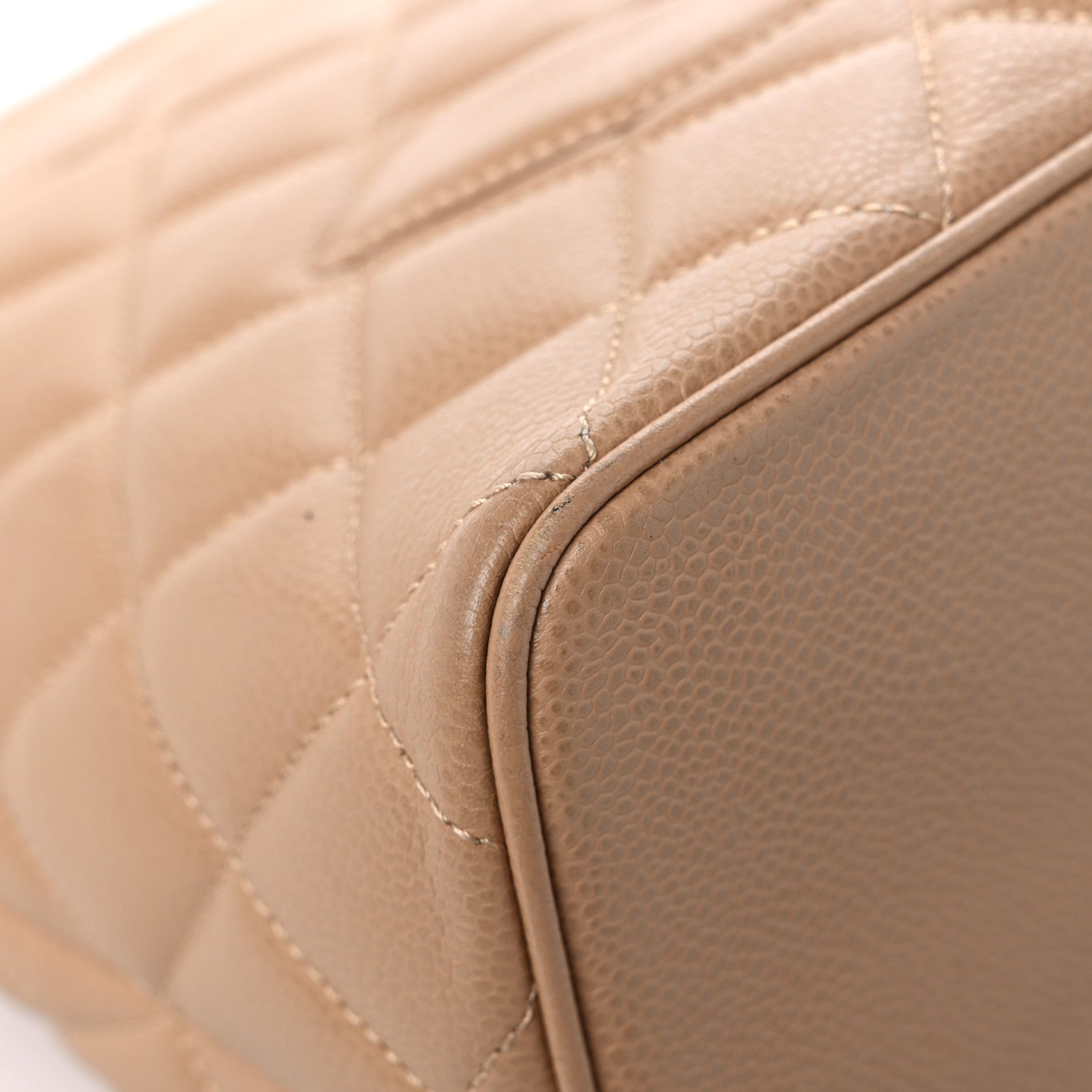 Chanel Caviar Quilted Medallion Tote Beige 8 of 13