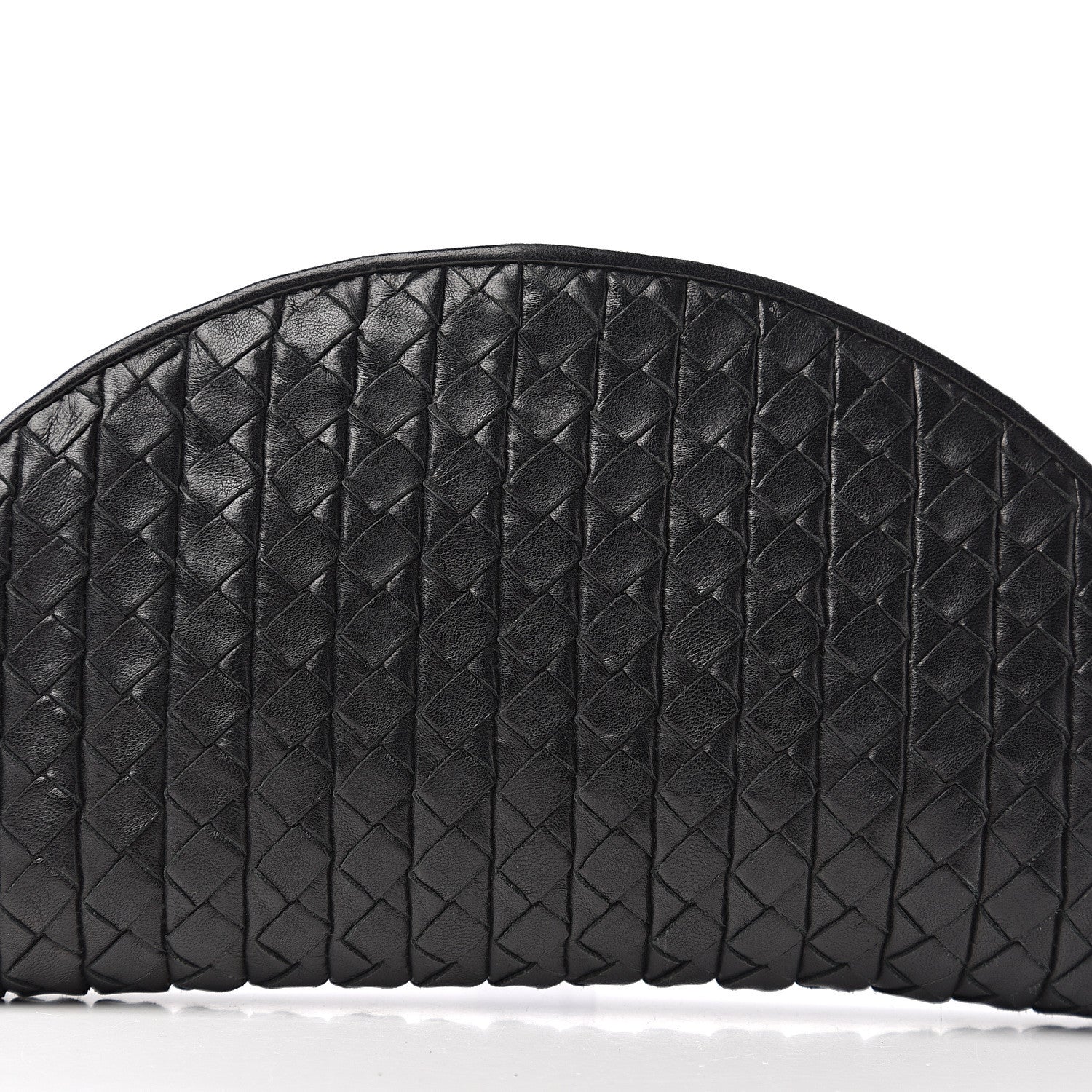 Bottega Veneta Calfskin Intrecciato Knot Clutch Black 9 of 9