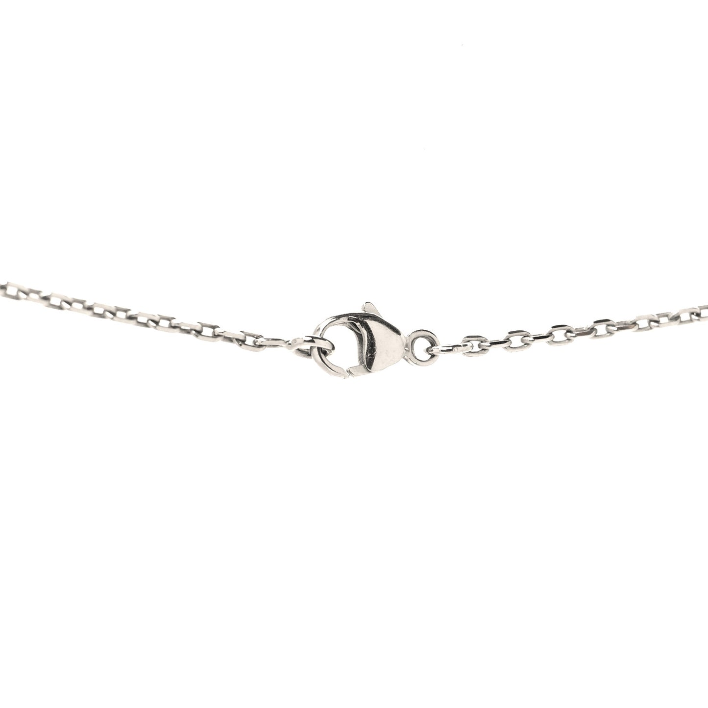 Lacquered Palladium Pop H Pendant Necklace Black