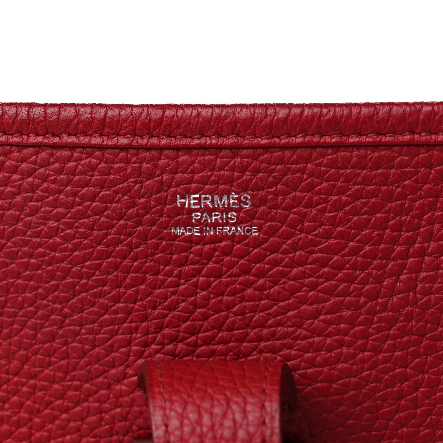 Hermes Taurillon Clemence Evelyne III GM Rouge Garance 5 of 8