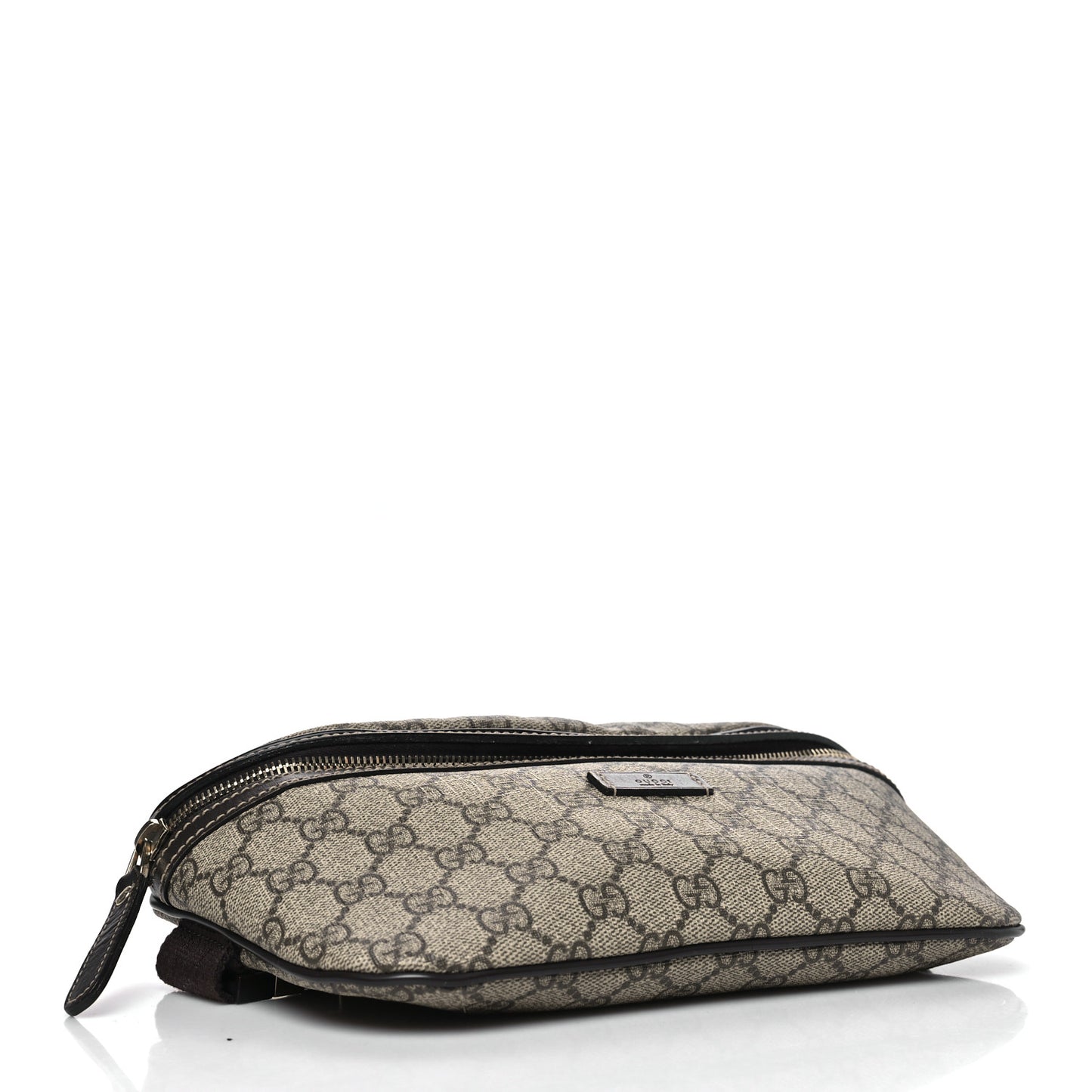 GG Supreme Monogram Belt Bag Dark Brown