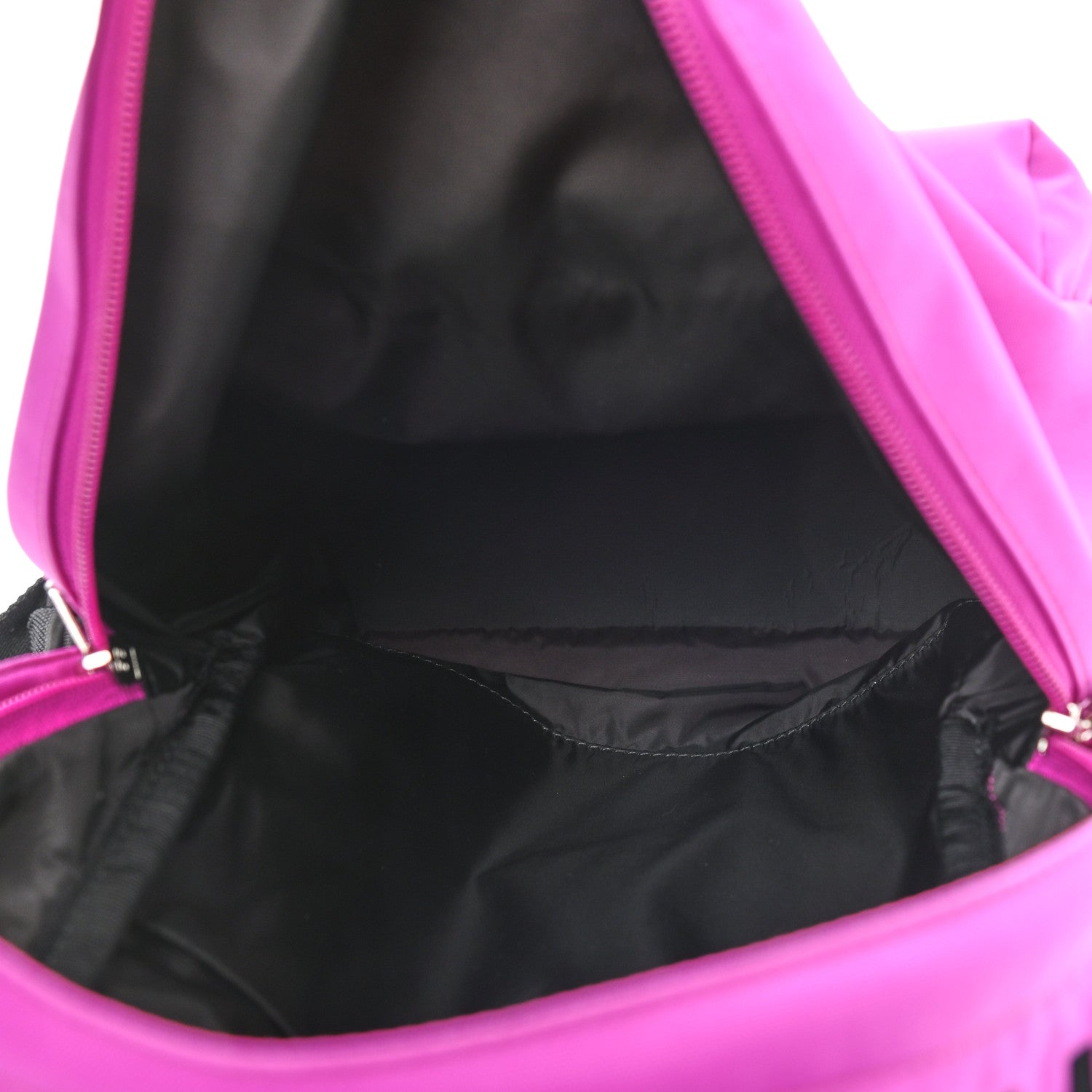 Balenciaga Sport Nylon Logo Embroidered S Wheel Backpack Fuchsia Black 5 of 9
