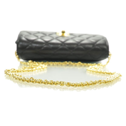 Chanel Lambskin Quilted Evening Flap Black 6 of 11