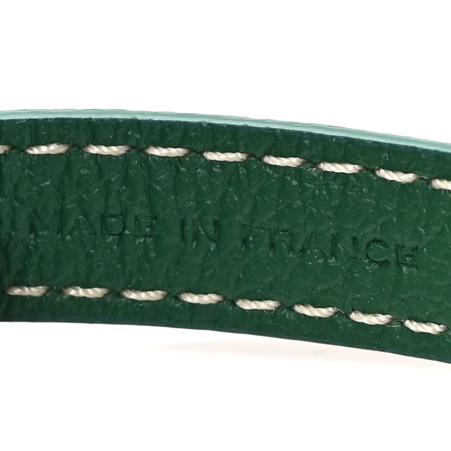 Goyardine Sesame Key Holder Green