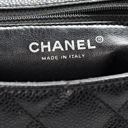 Chanel Caviar Quilted Medium Kelly Flap Bag Black 6 of 16