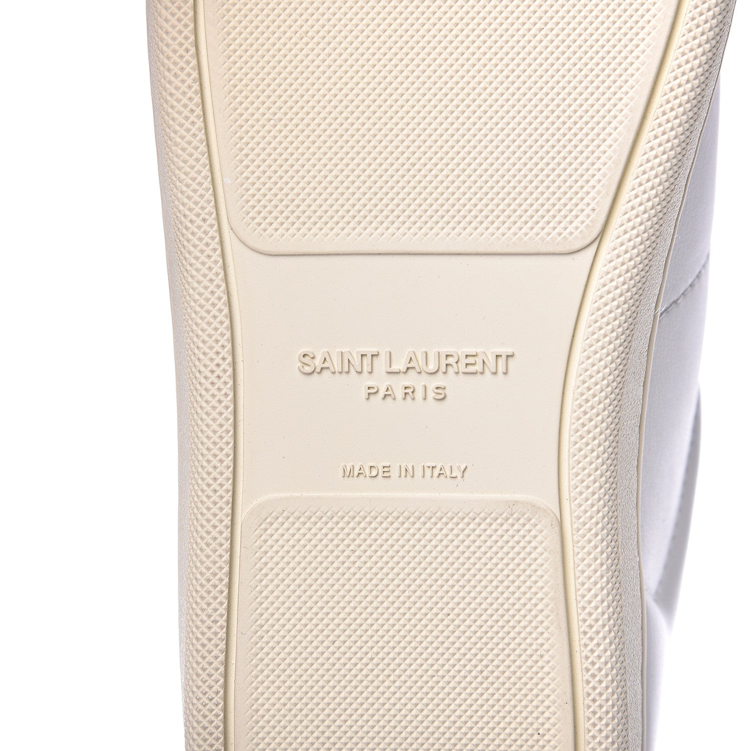 Saint Laurent Calfskin Glitter Signature Court Lips Sneakers 36 Optic White 9 of 10