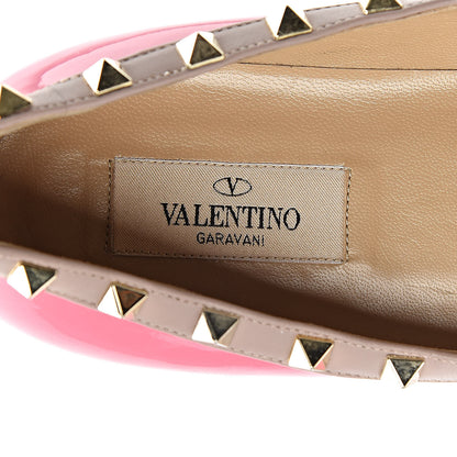 Valentino Garavani Patent Nappa Rockstud Ballerina Flats 41 Ninphea Poudre 7 of 9
