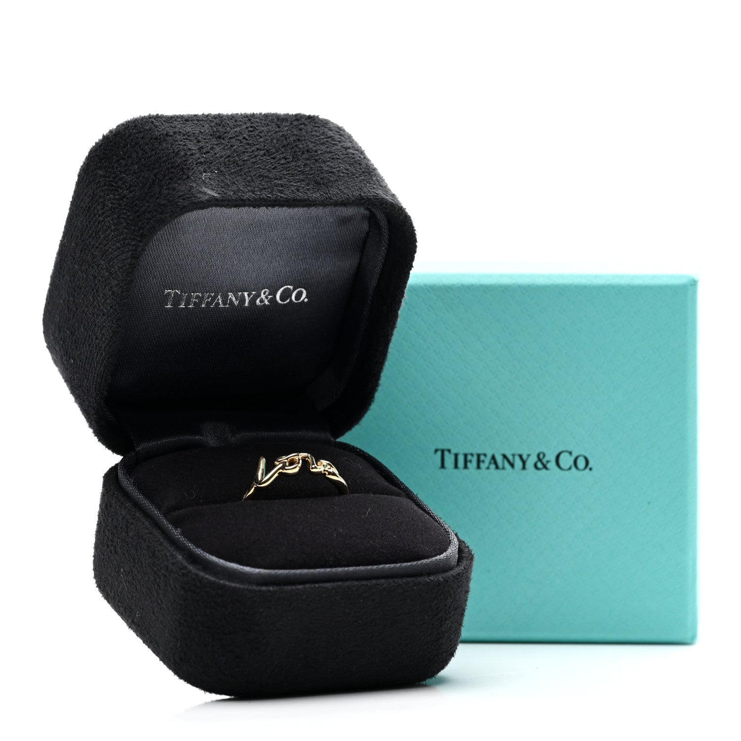 Tiffany 18K Yellow Gold Mini Paloma's Graffiti Love Ring 52 6 6 of 6
