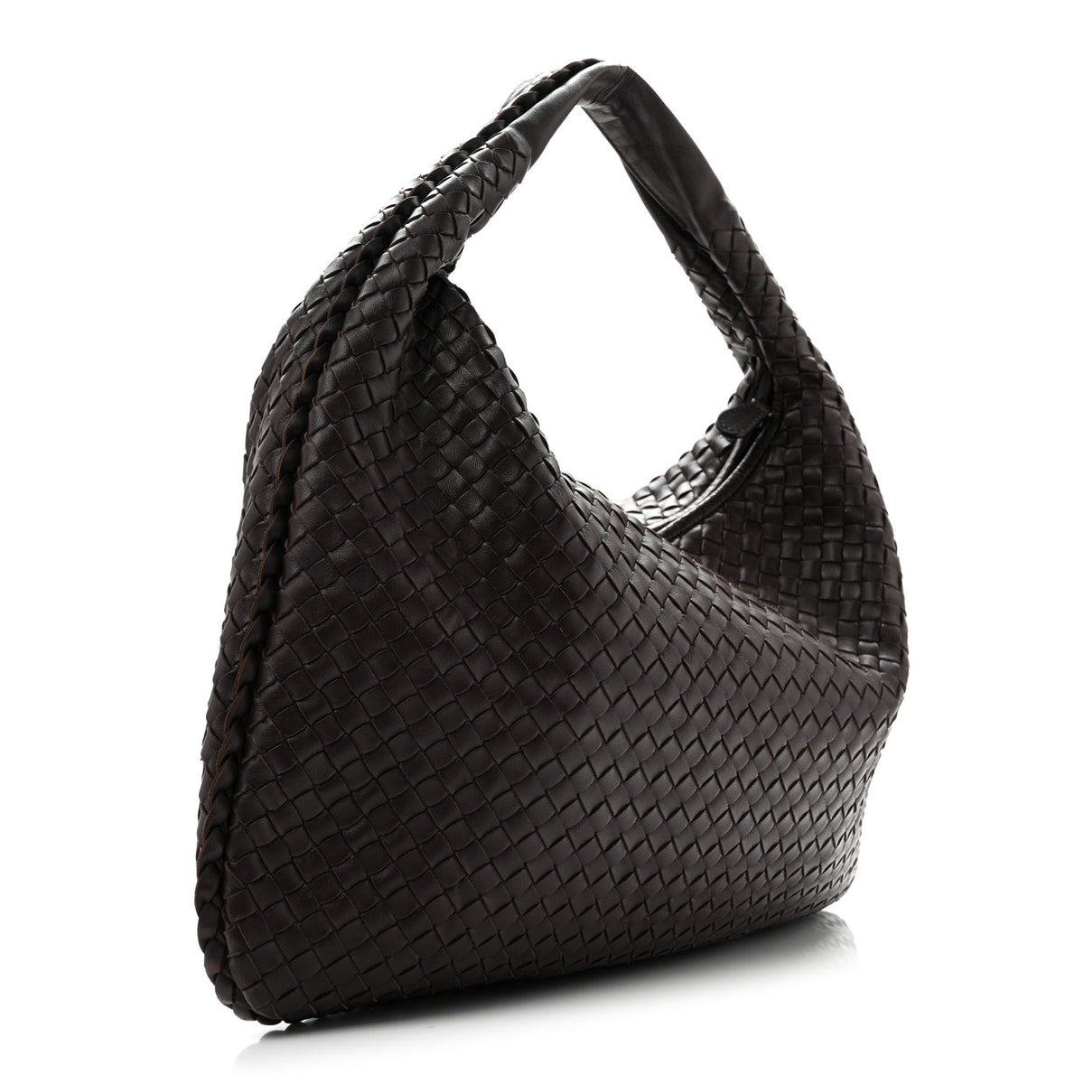 Bottega Veneta Nappa Intrecciato Large Veneta Hobo Ebano 3 of 12