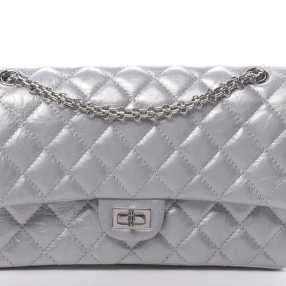 Chanel Metallic Aged Calfskin Quilted 2.55 Reissue 226 Flap Silver 11 of 11