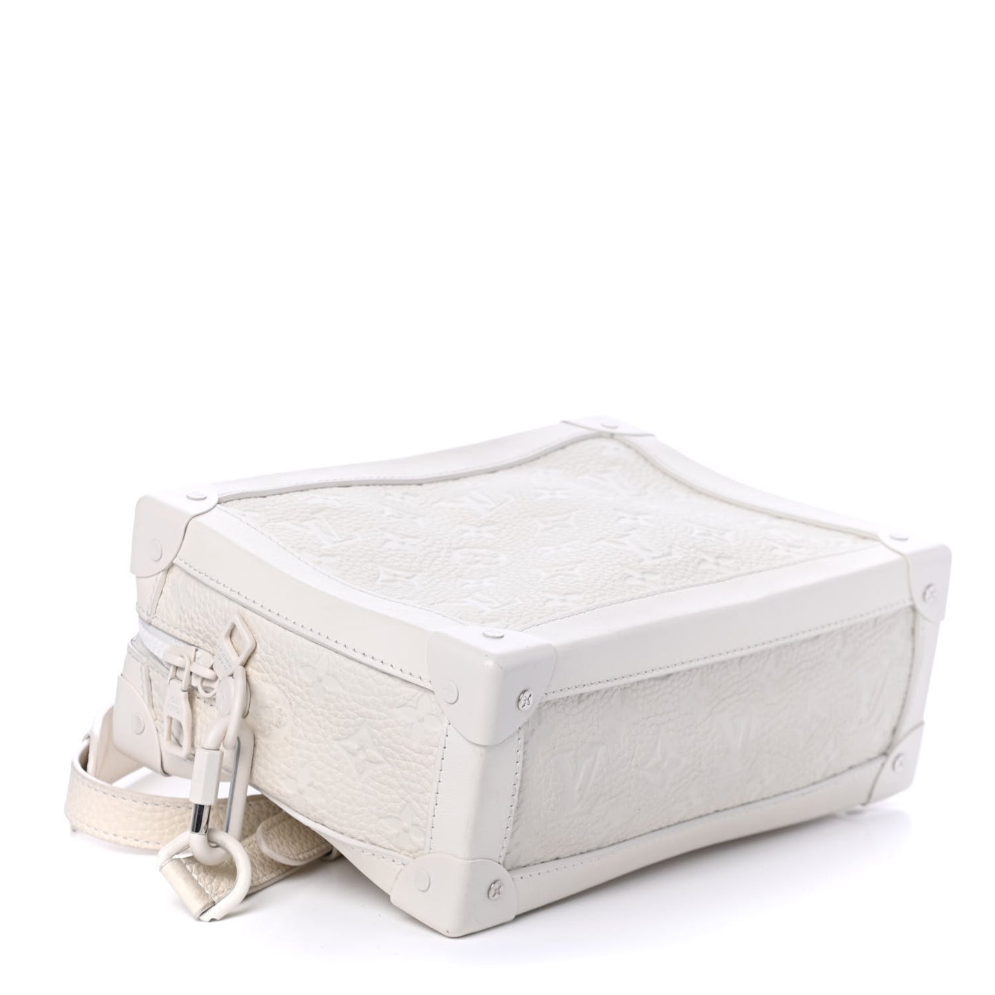Taurillon Monogram Solar Ray Soft Trunk Powder White