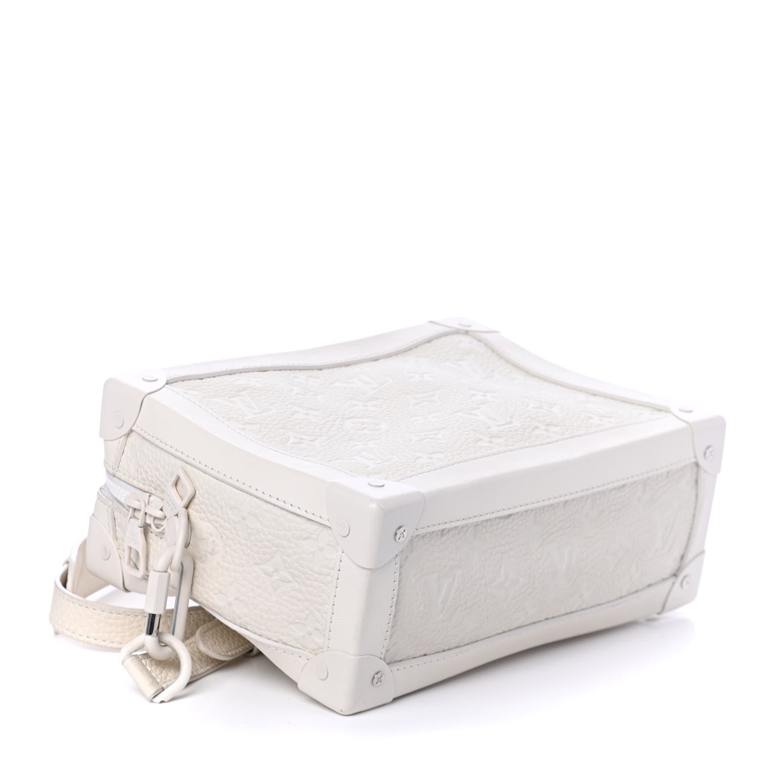 Louis Vuitton Taurillon Monogram Solar Ray Soft Trunk Powder White 3 of 4