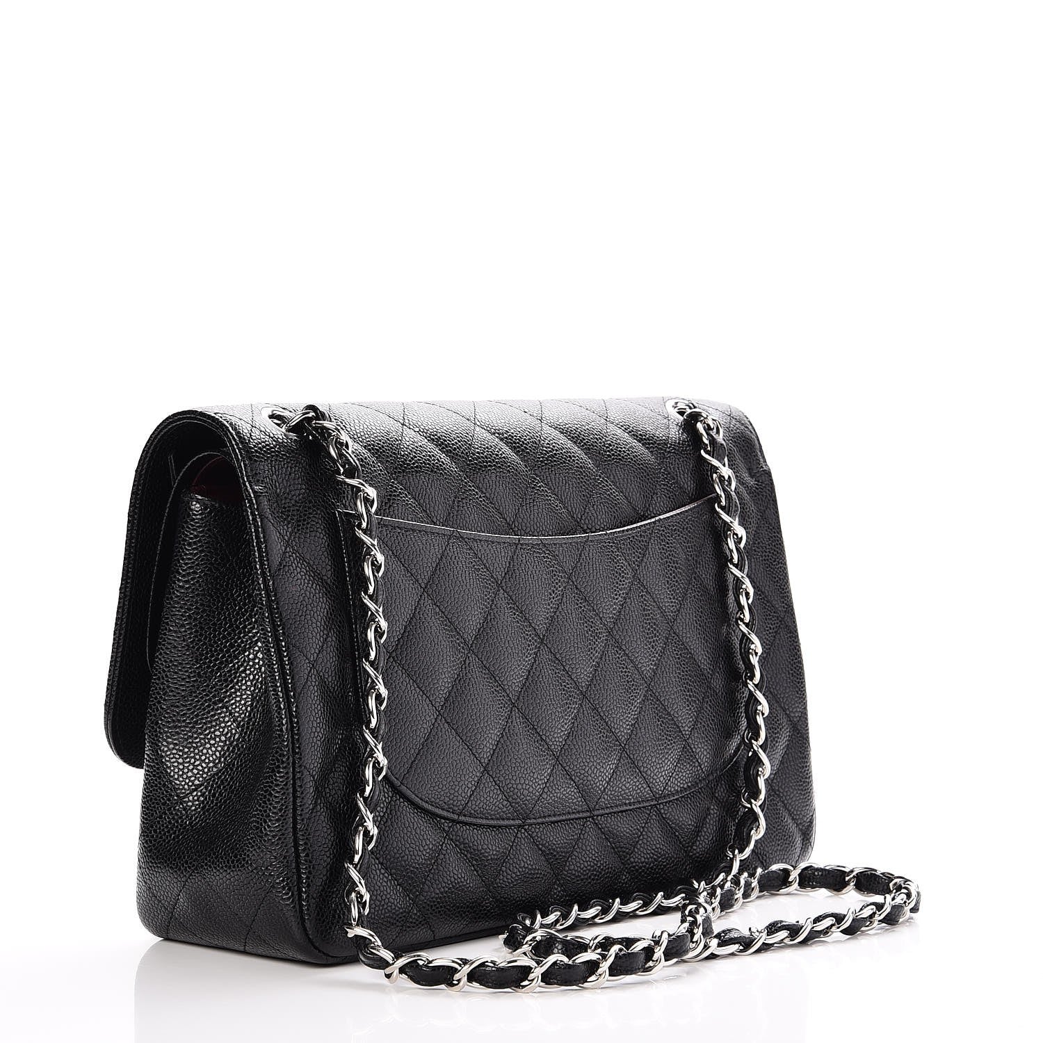 Chanel Caviar Quilted Jumbo Double Flap Black 4 of 9